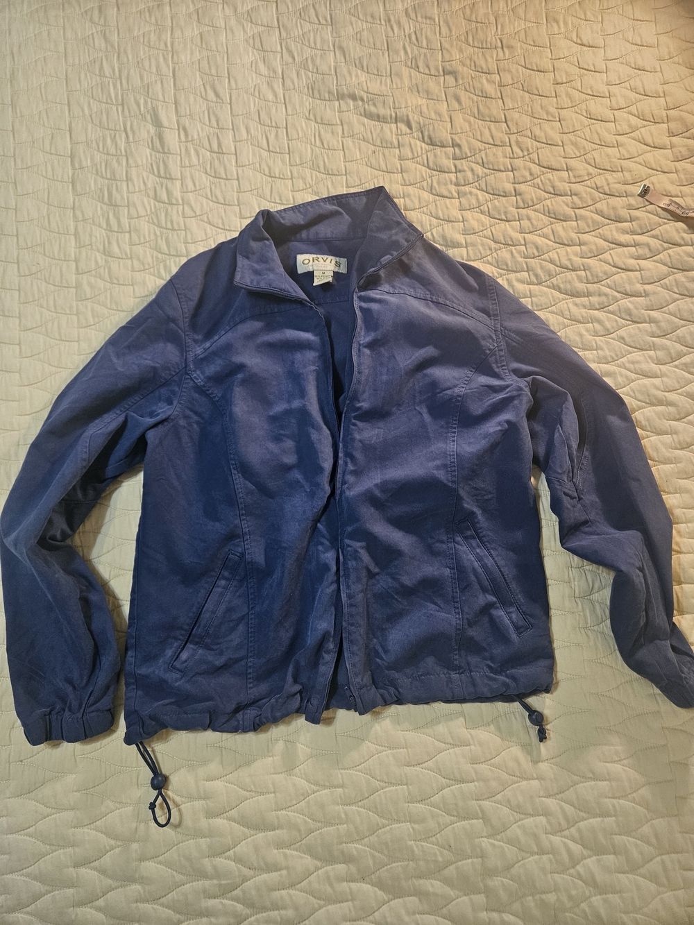 Orvis Vintage Women's Navy Blue Casual Zip Jacket